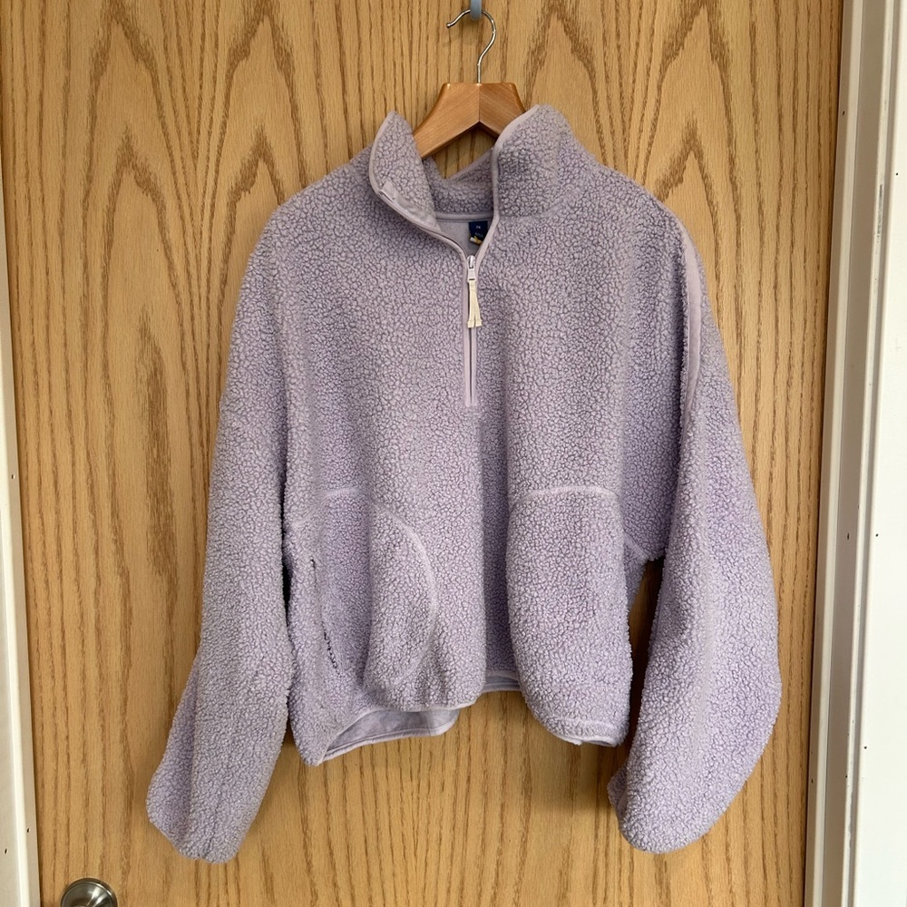 Old Navy Sherpa Half-Zip Pullover Sweater